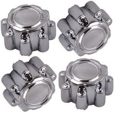 轮毂中心盖 4pcs Chrome 8 Lug Wheel Center Hub Caps For Ford F250 F350 1999-2005 Excursion 00-05 1C3Z1130B