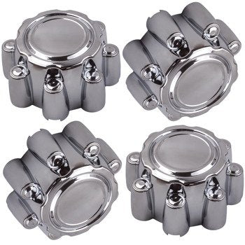 轮毂中心盖 4pcs Chrome 8 Lug Wheel Center Hub Caps For Ford F250 F350 1999-2005 Excursion 00-05 1C3Z1130B
