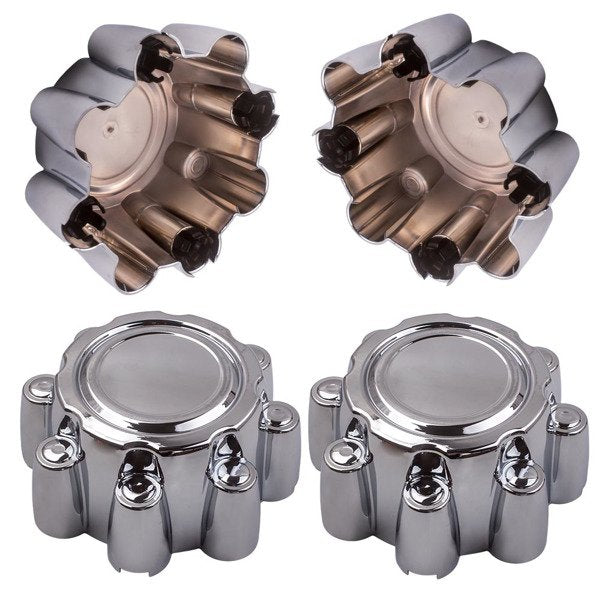 轮毂中心盖 4pcs Chrome 8 Lug Wheel Center Hub Caps For Ford F250 F350 1999-2005 Excursion 00-05 1C3Z1130B