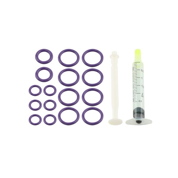 空调管件 134a A/C AC Air Conditioning Hose &amp; Fittings &amp; O-Ring Kit with Black Drier