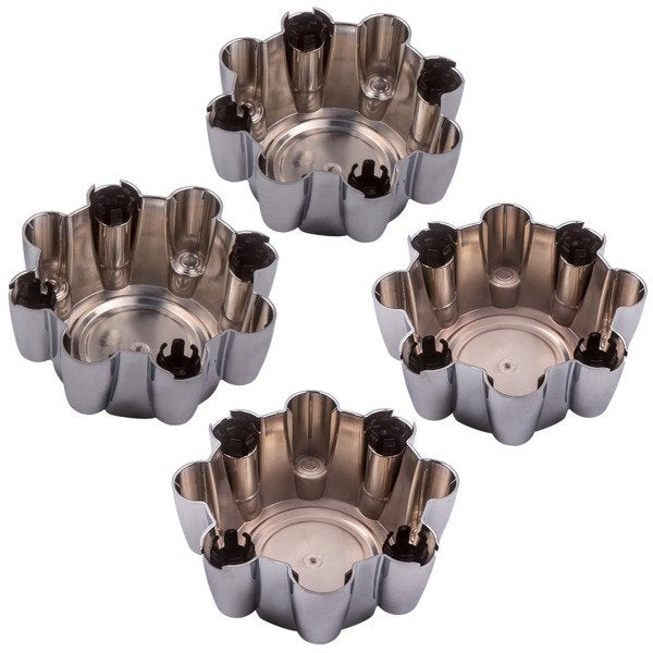 轮毂中心盖 4pcs Chrome 8 Lug Wheel Center Hub Caps For Ford F250 F350 1999-2005 Excursion 00-05 1C3Z1130B